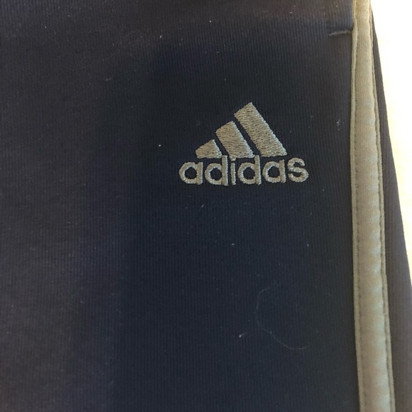 ADIDAS Kids Classic Side Stripes Athletic Sweatpants Size 10/12 Navy Blue - Picture 6 of 10